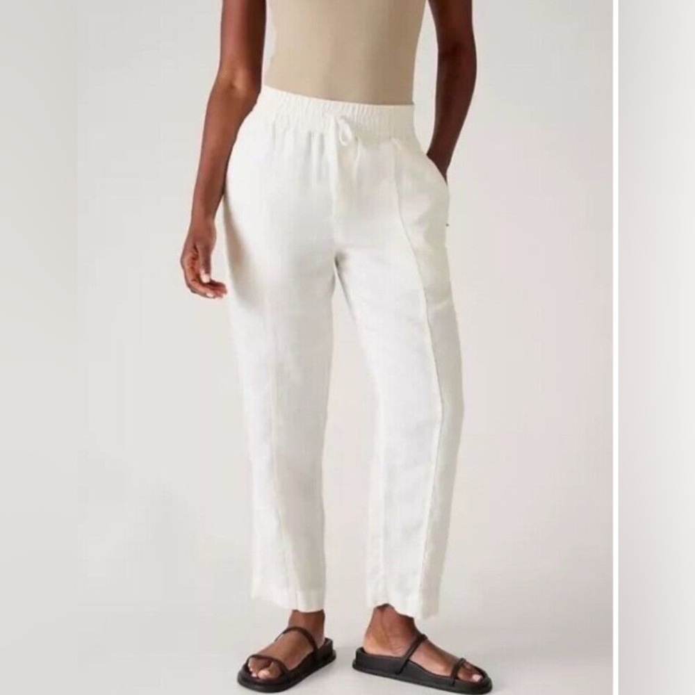 Athleta Retreat Wide Leg Linen Pants